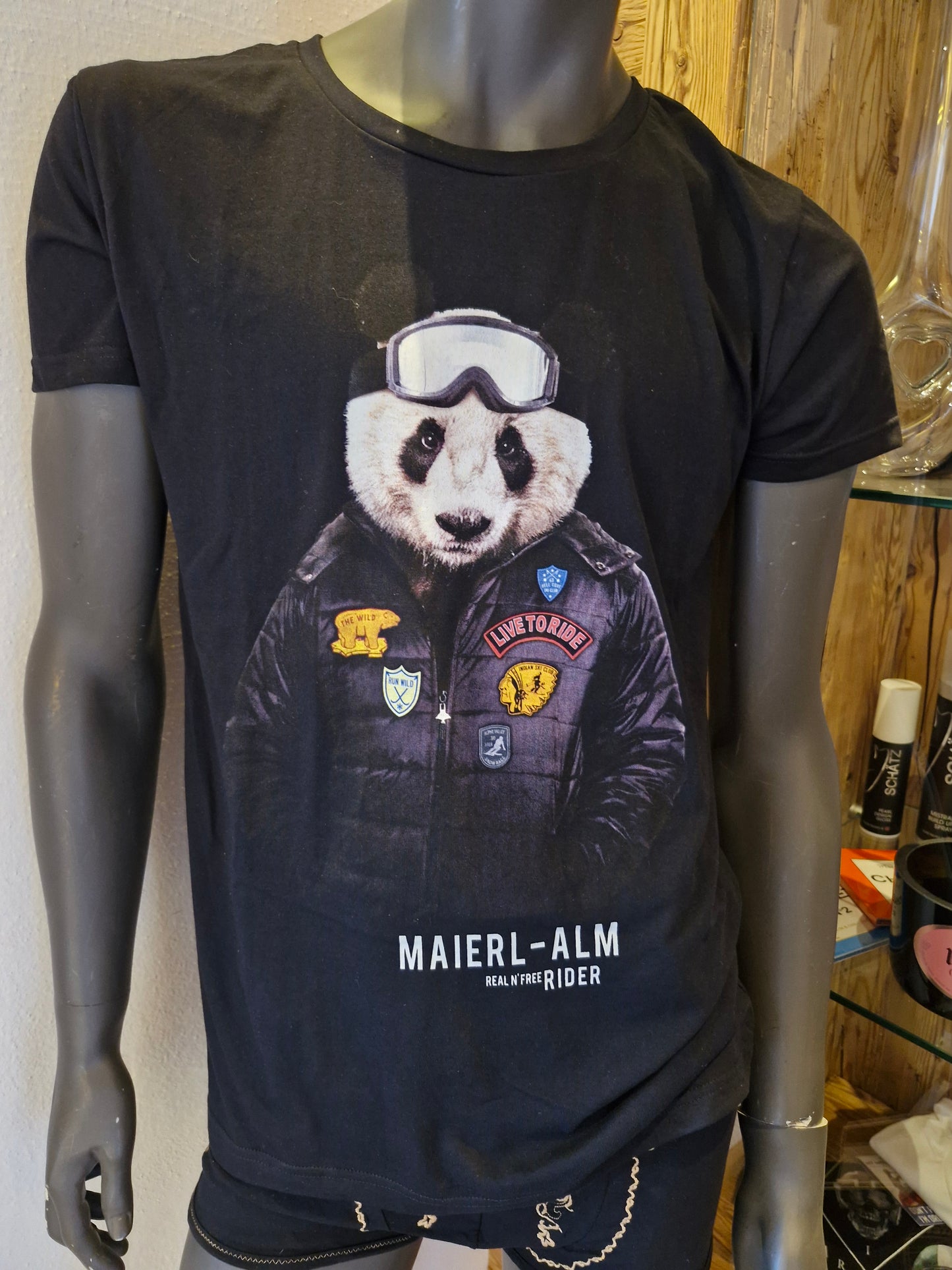 Maierl-Alm Panda T-Shirt Herren